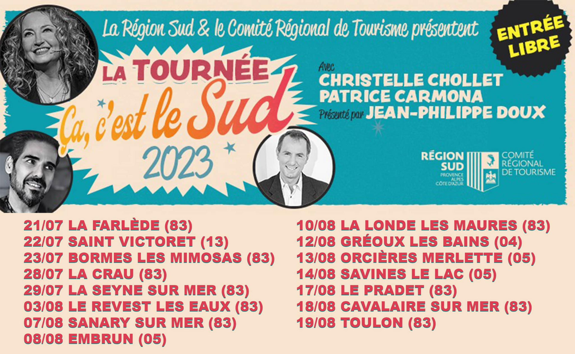 La Tournée, « ça c’est le Sud ! », le 29/07/2023 à La Seyne sur Mer -